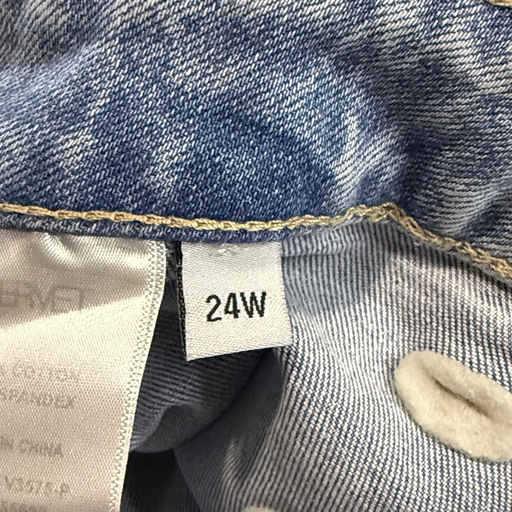 New Vervet High Rise Baggy Barrel Jeans 24W - Picture 9 of 12
